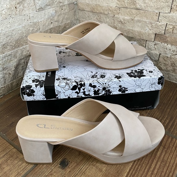 CL BY LAUNDRY🌟Kismet Platform Mules - Nude - Picture 2 of 8